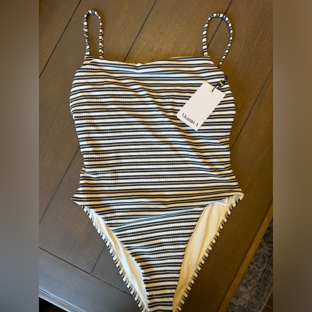 Vitamin A Striped One Piece Swimsuit